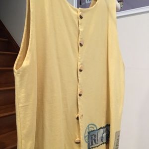 blue fish size 2 yellow vest